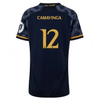 Dámy Fotbalový dres Real Madrid Eduardo Camavinga #12 2023-24 Venkovní Krátký Rukáv